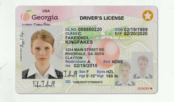 Georgia Fake Driver License