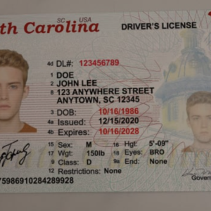 Buy South Carolina Fake Driver License