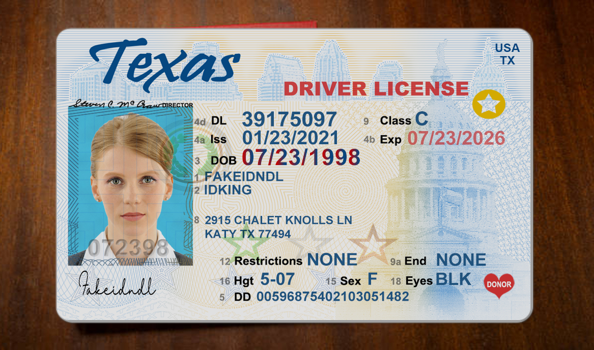Texas Fake Driver License - Buy Fake ID and Driver License For USA Within Texas Id Card Template
