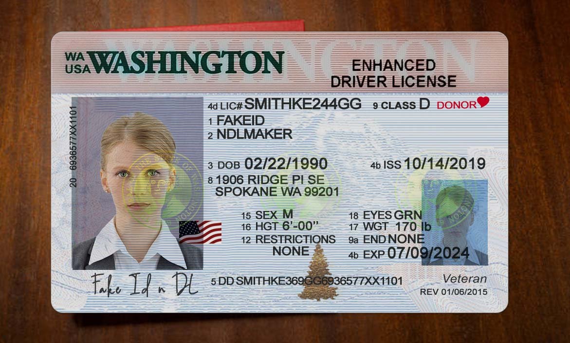 Washington Fake Driver License 2 Fake Washington Driver License