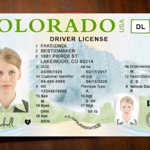 Fake Colorado Driver License