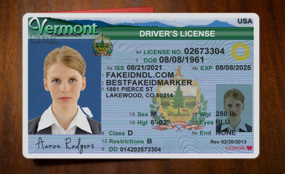 Buy Vermont Fake Driver License