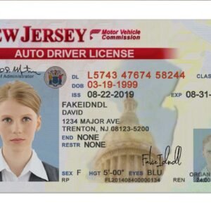 Fake New Jersey Driver License
