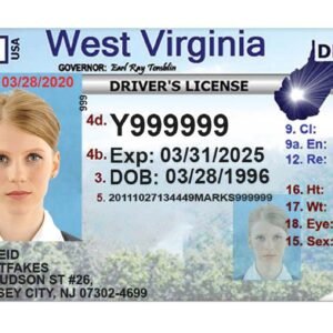 Buy West Virginia Fake Driver License