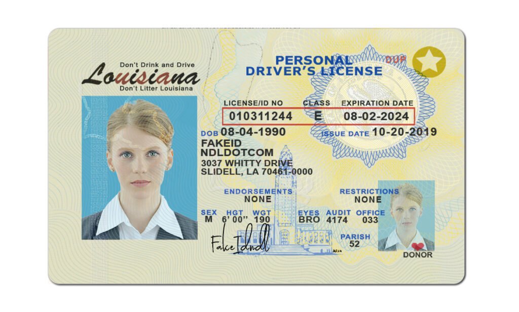 Buying Fake Louisiana driver license online