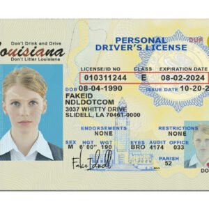 Buying Fake Louisiana driver license online