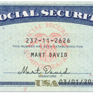Fake Social security Card