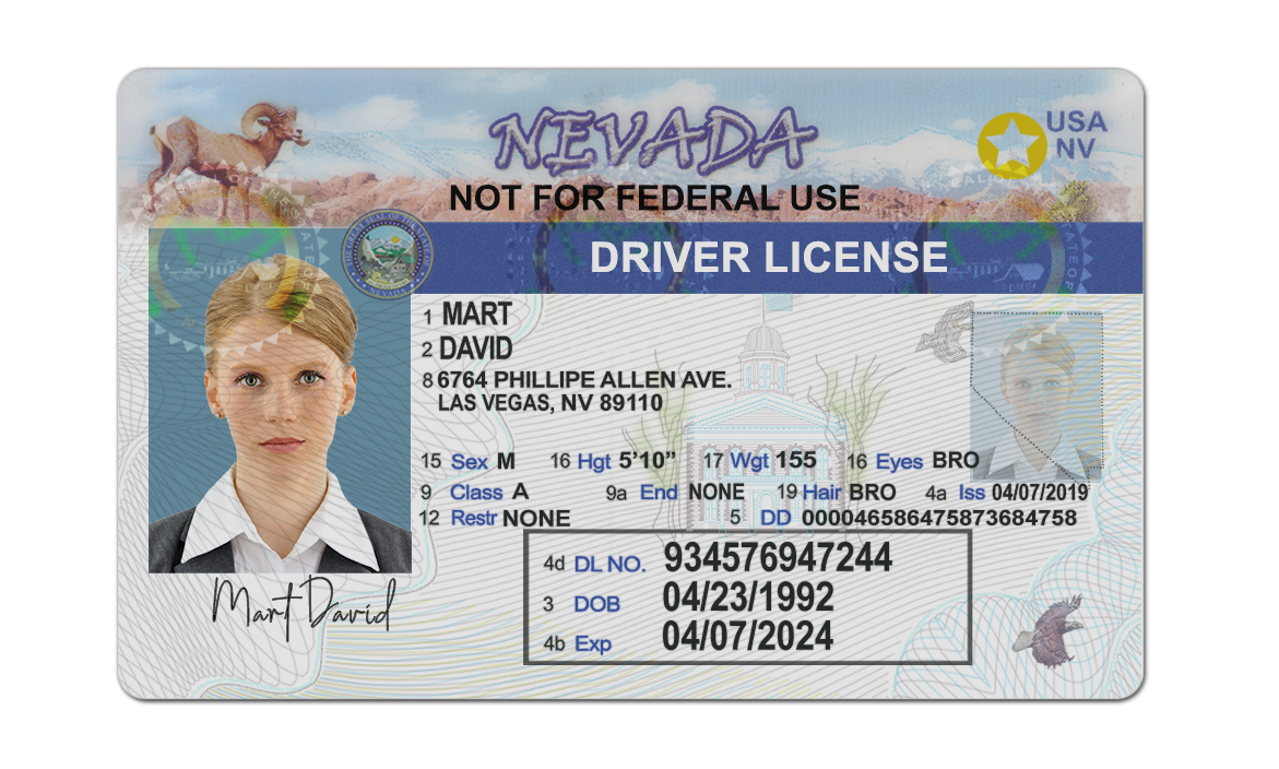 Buy Nevada Fake Driver License