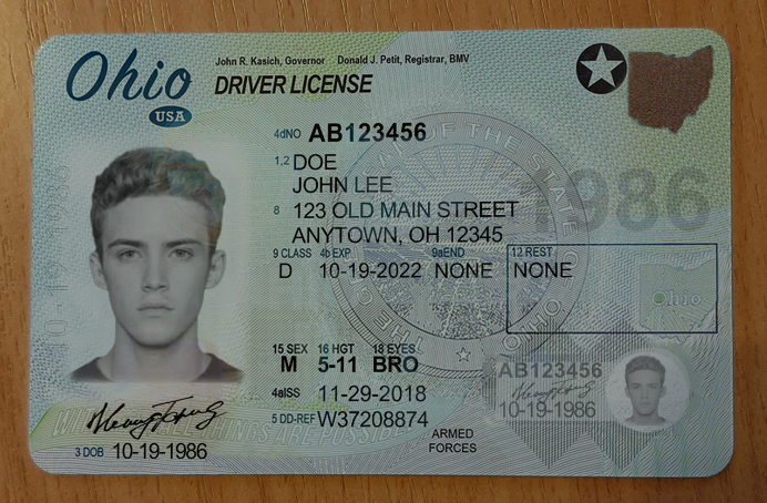 Fake Ohio Driver License 2 Fake Ohio Driver License
